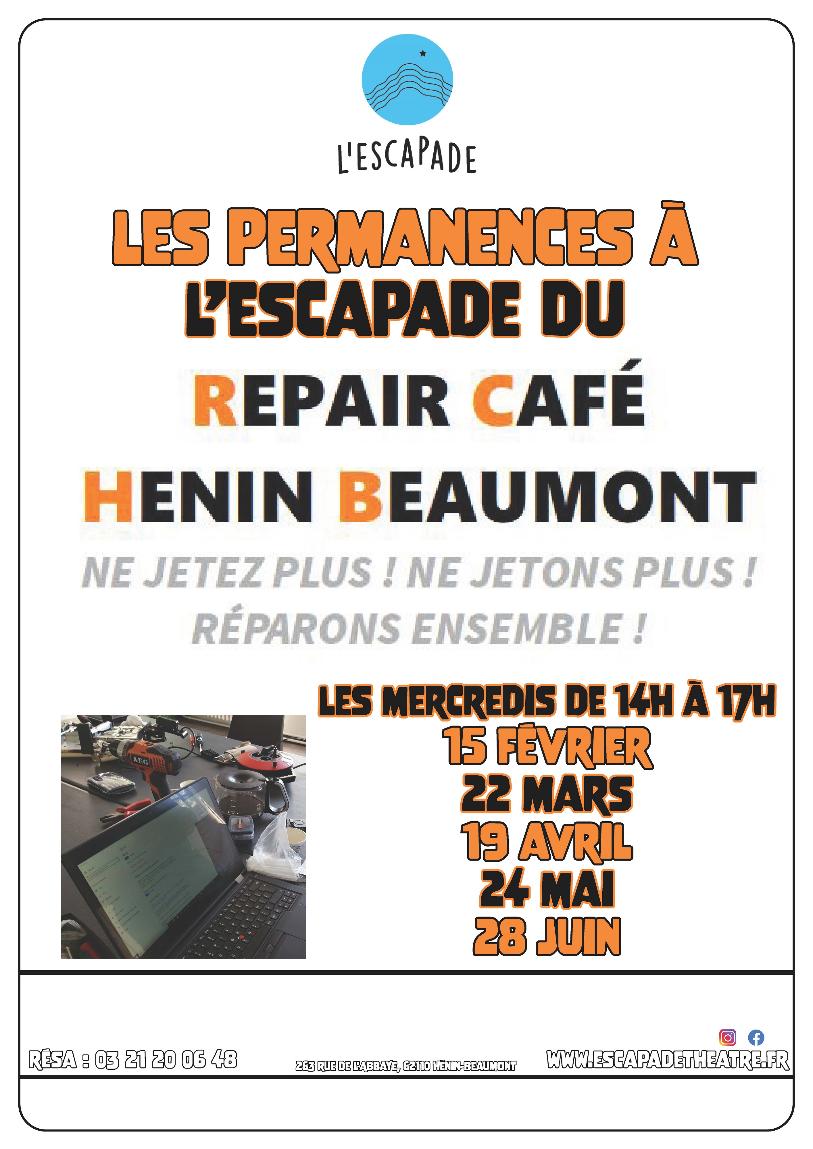 henin-beaumont_affiche_repair-cafe_escapade_2023